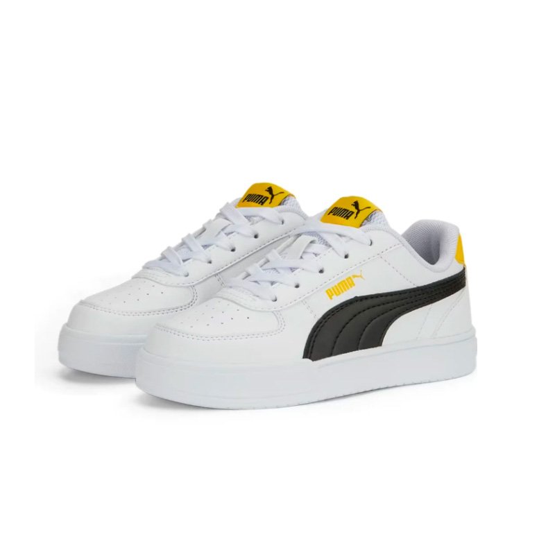 CALZADO PUMA CAVEN PS BLACK- BLANCO