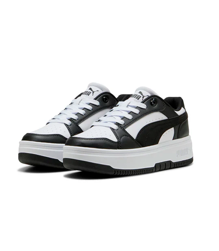 ZAPATO DAMA PUMA REBOUND WHITE BLACK 402592 02