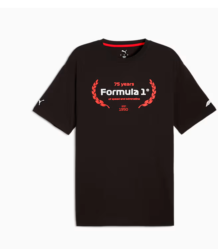 CAMISETA HOMBRE F1 NEGRA 632652 01
