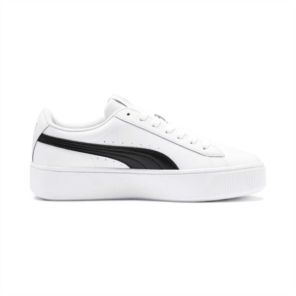 Zapatillas Puma Vikky Stacked Blanco Negro Mujer
